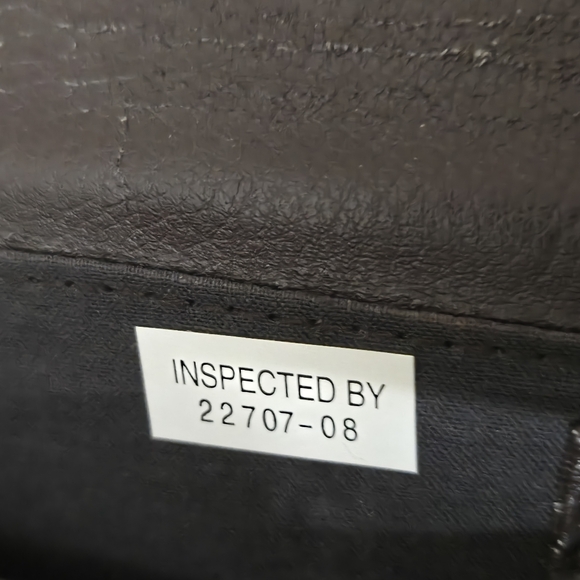 Vintage 2008 Fossil Brown Vinyl Crossbody Purse - Picture 8 of 15